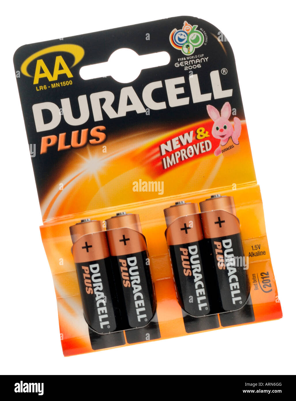 Packet of Duracell AA batteries Stock Photo Alamy