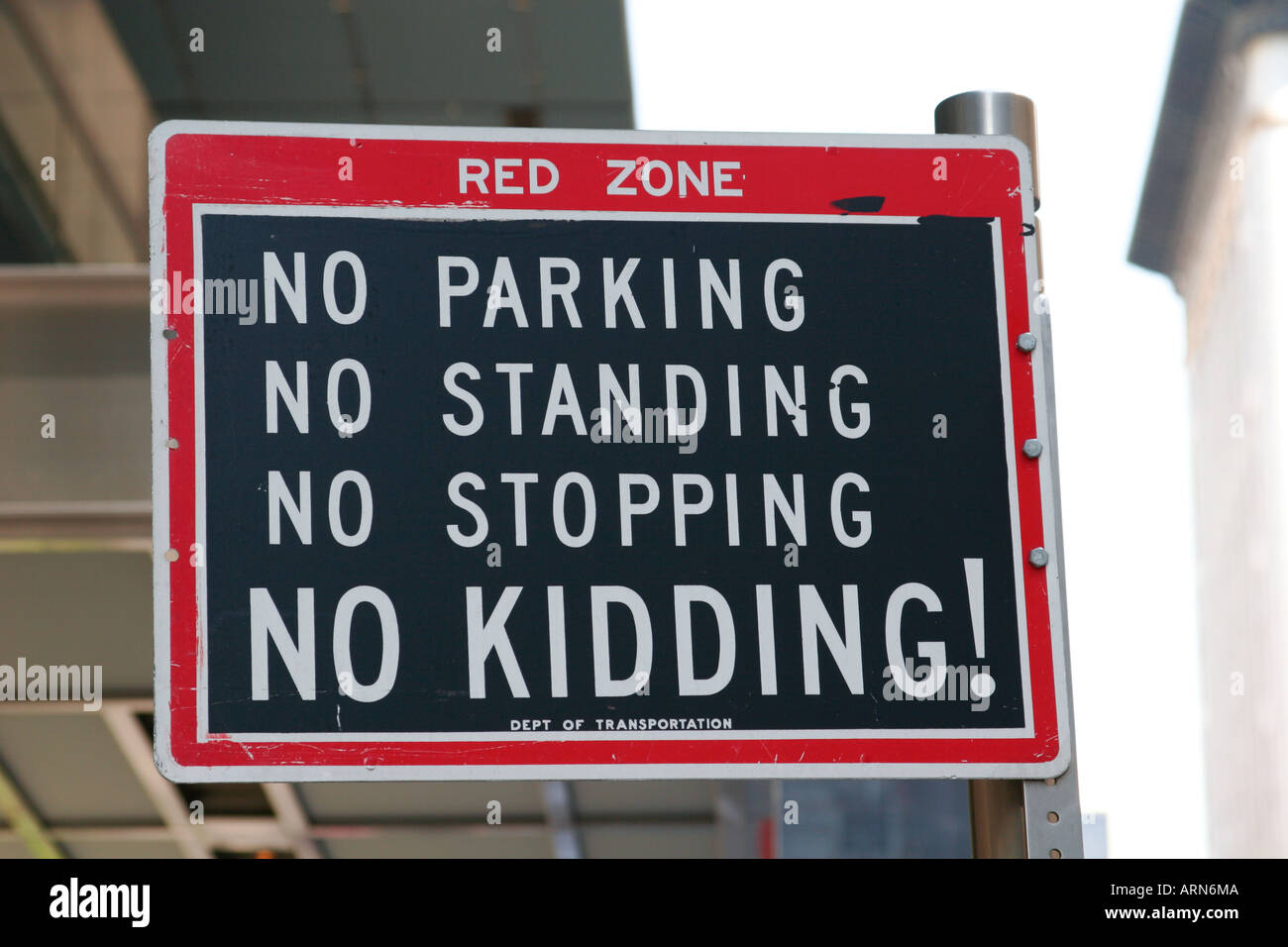 Parking sign in New York Stock Photo Alamy