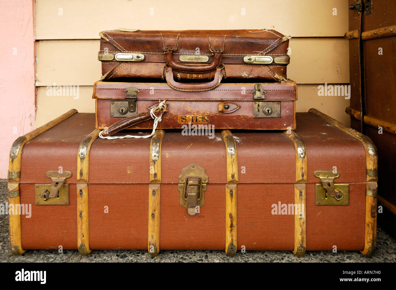 Victorian suitcases Stock Photo 9196111 Alamy