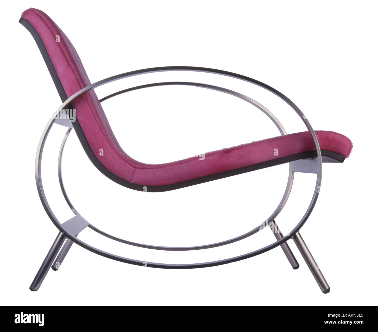 metal and fabric chair Stock Photo Alamy