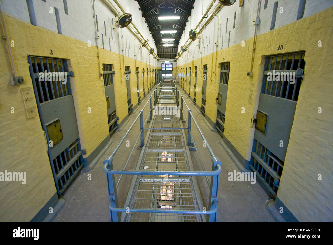 Cells and Cellblock in Victoria Prison Hong Kong Stock Photo Alamy