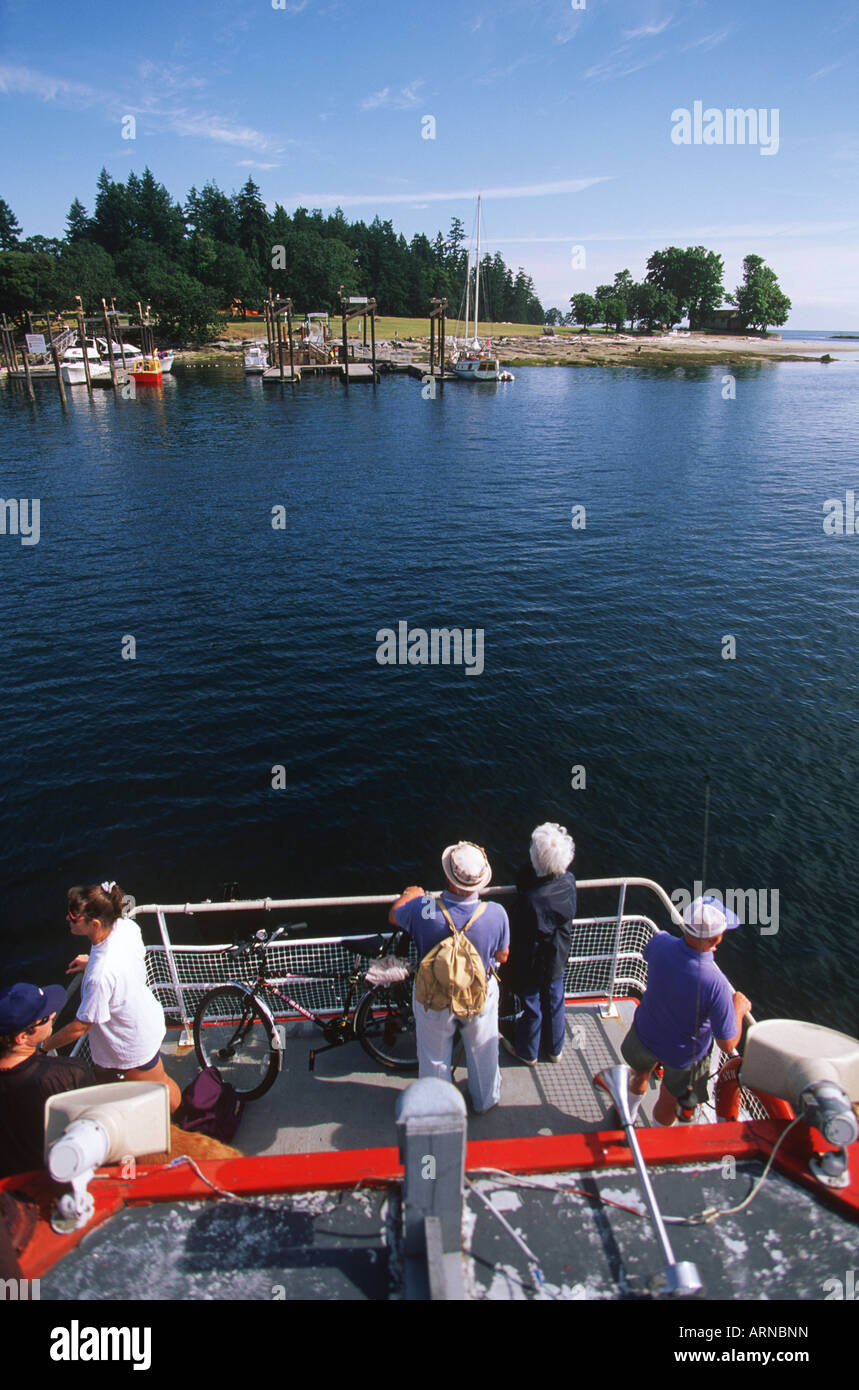 Ferry to Newcastle Island Provincial Park from Nanaimo, Vancouver Island, British Columbia, Canada. Stock Photo
