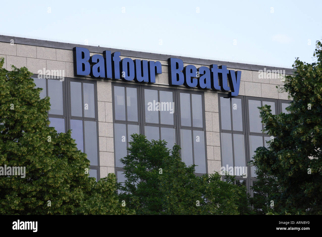 Balfour Beatty company sign on office building Stock Photo Alamy