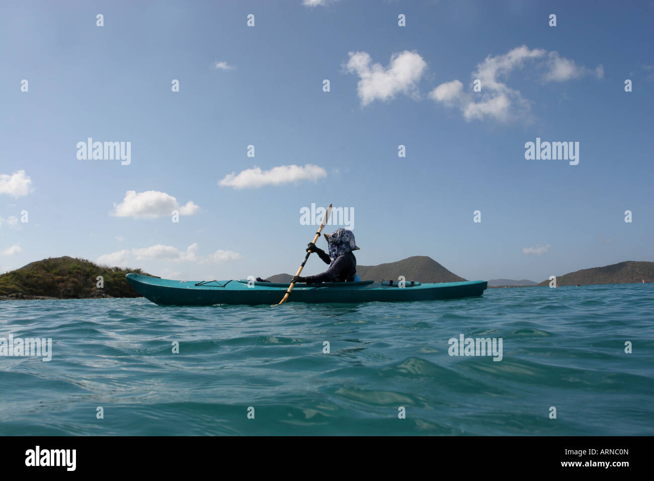 cinnamon Bay St John kayak Stock Photo Alamy