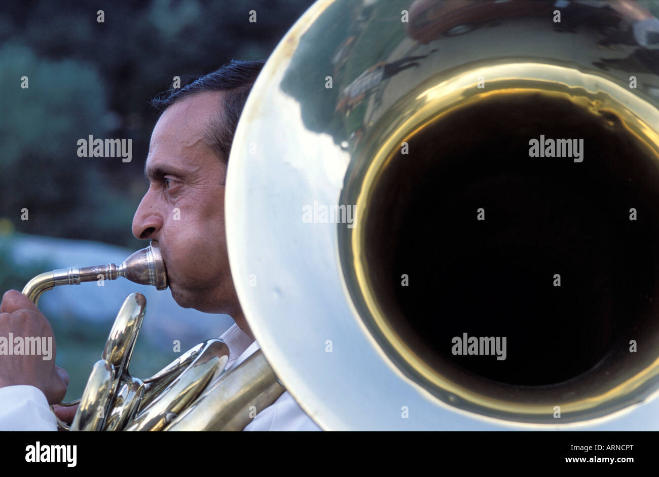 Trumpet festival Guca Serbia August 2002 Stock Photo