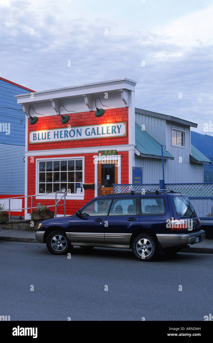 Prince Rupert, gift shop at Cow Bay, British Columbia, Canada. Stock Photo