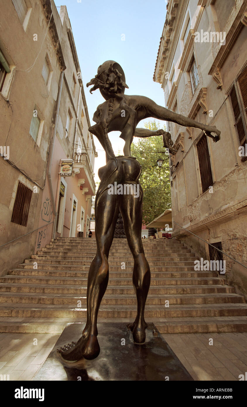 Street sculpture by Salvador Dali in  Figueres Spain Stock Photo