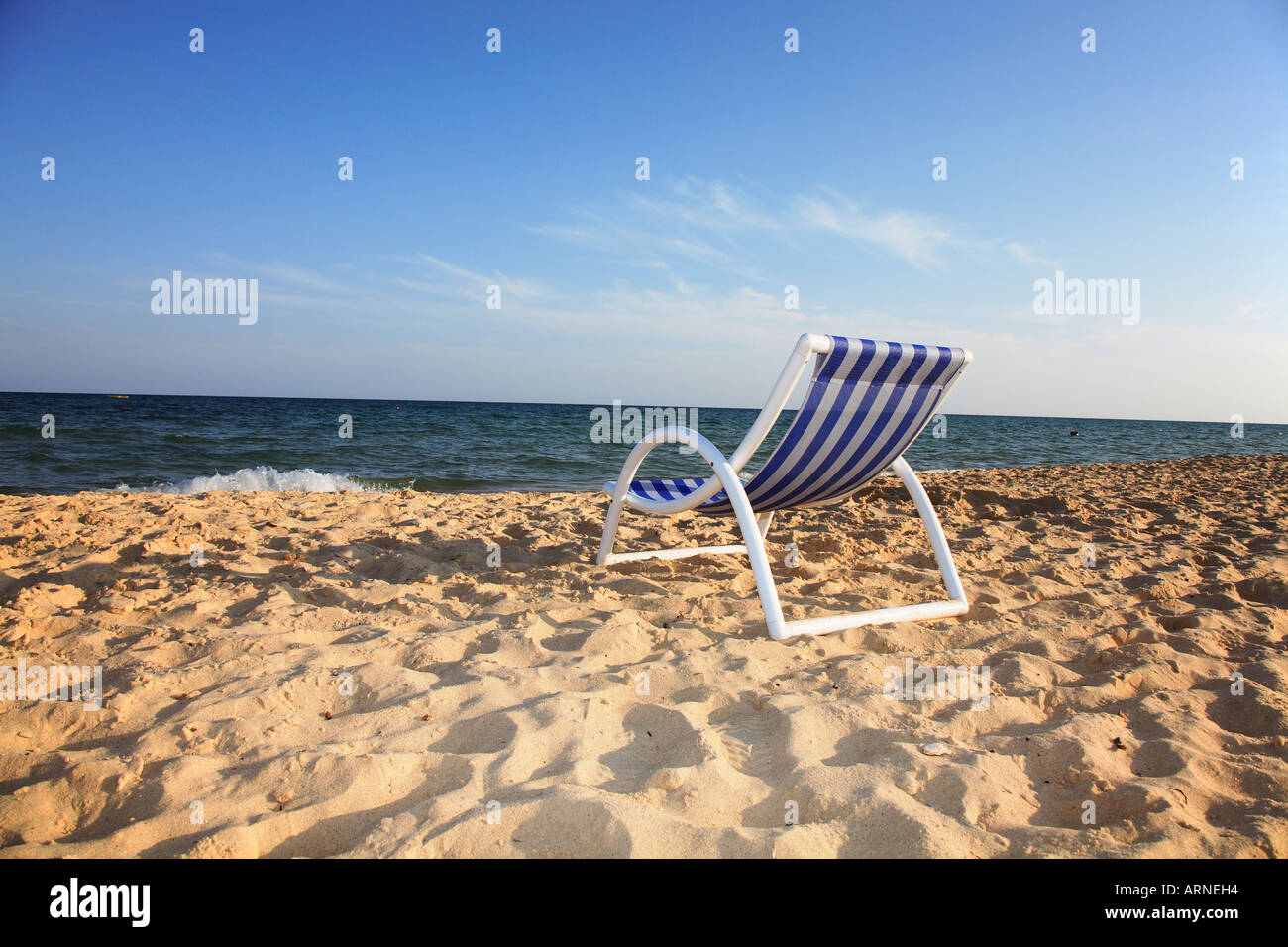 A couch on the beach of Hammamet, Tunisia Stock Photo Alamy