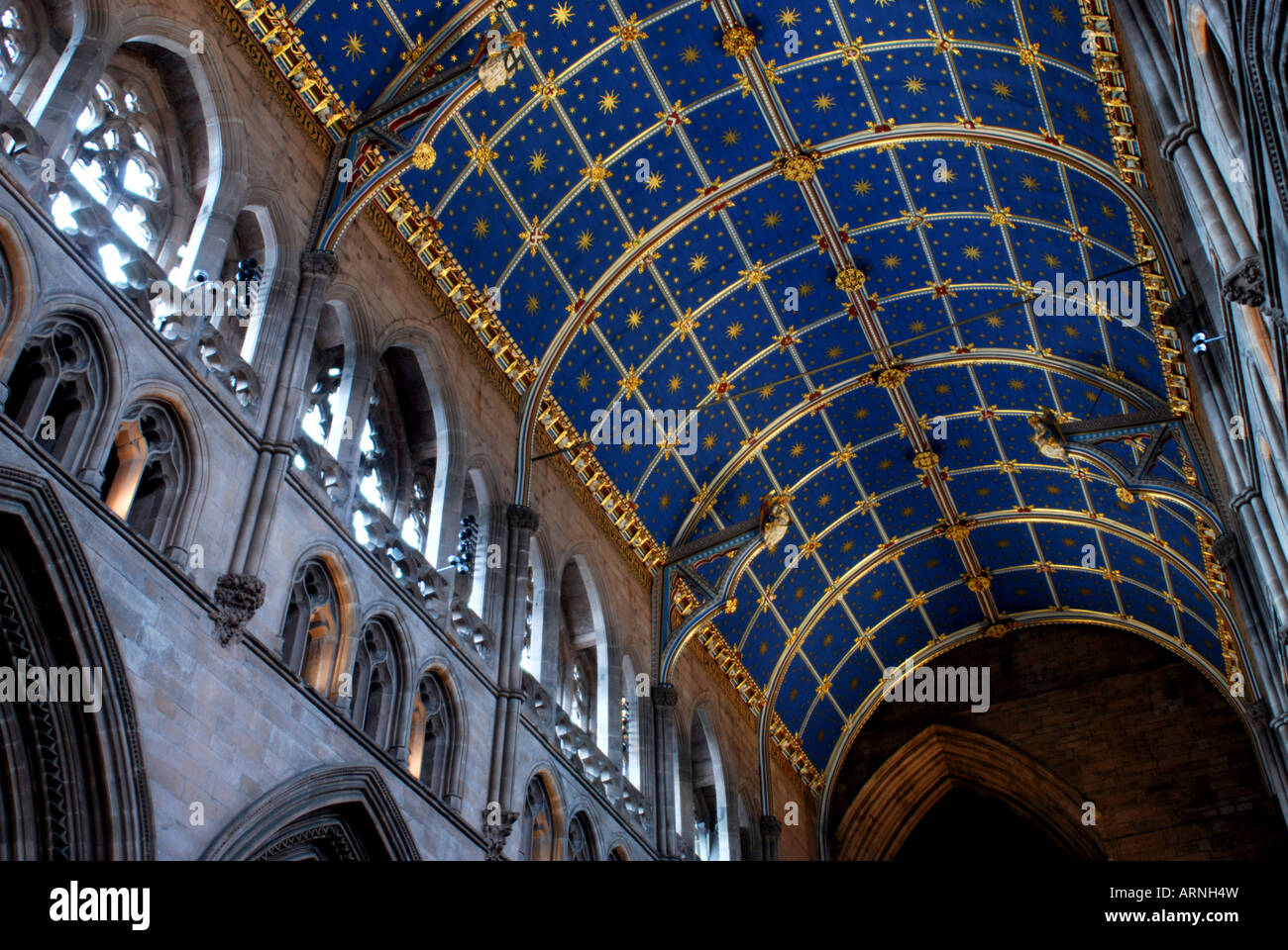 Renovated 14th Century Barrel Vaulted Painted Ceiling In The Choir