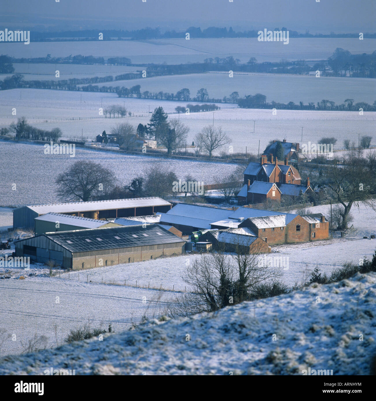 Farm snow uk hires stock photography and images Alamy