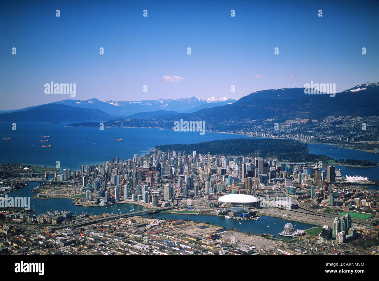 Aerial of downtown, Vancouver, British Columbia, Canada Stock Photo - Alamy