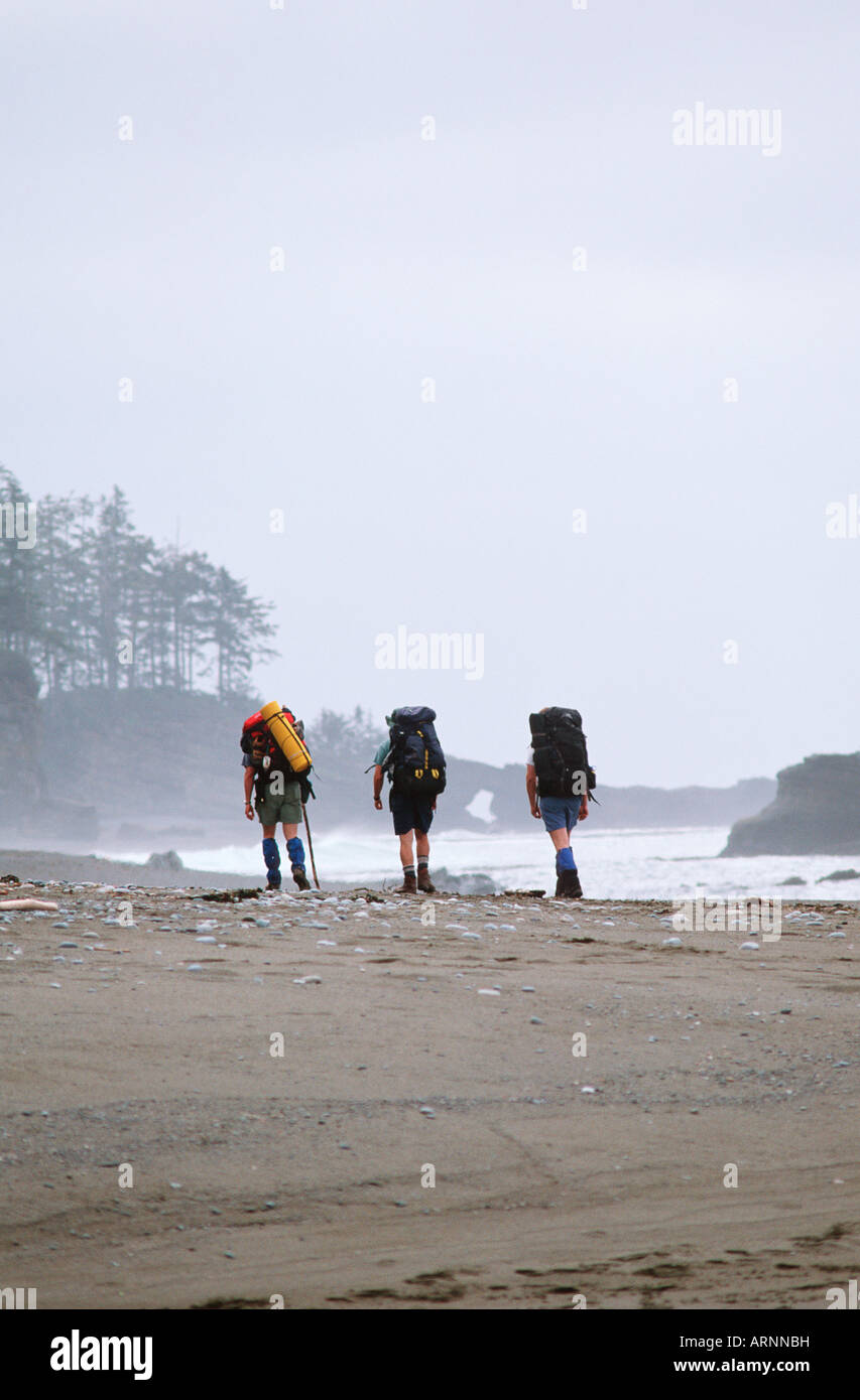 Pacific Rim National Park, West Coast Trail hikers, Vancouver Island