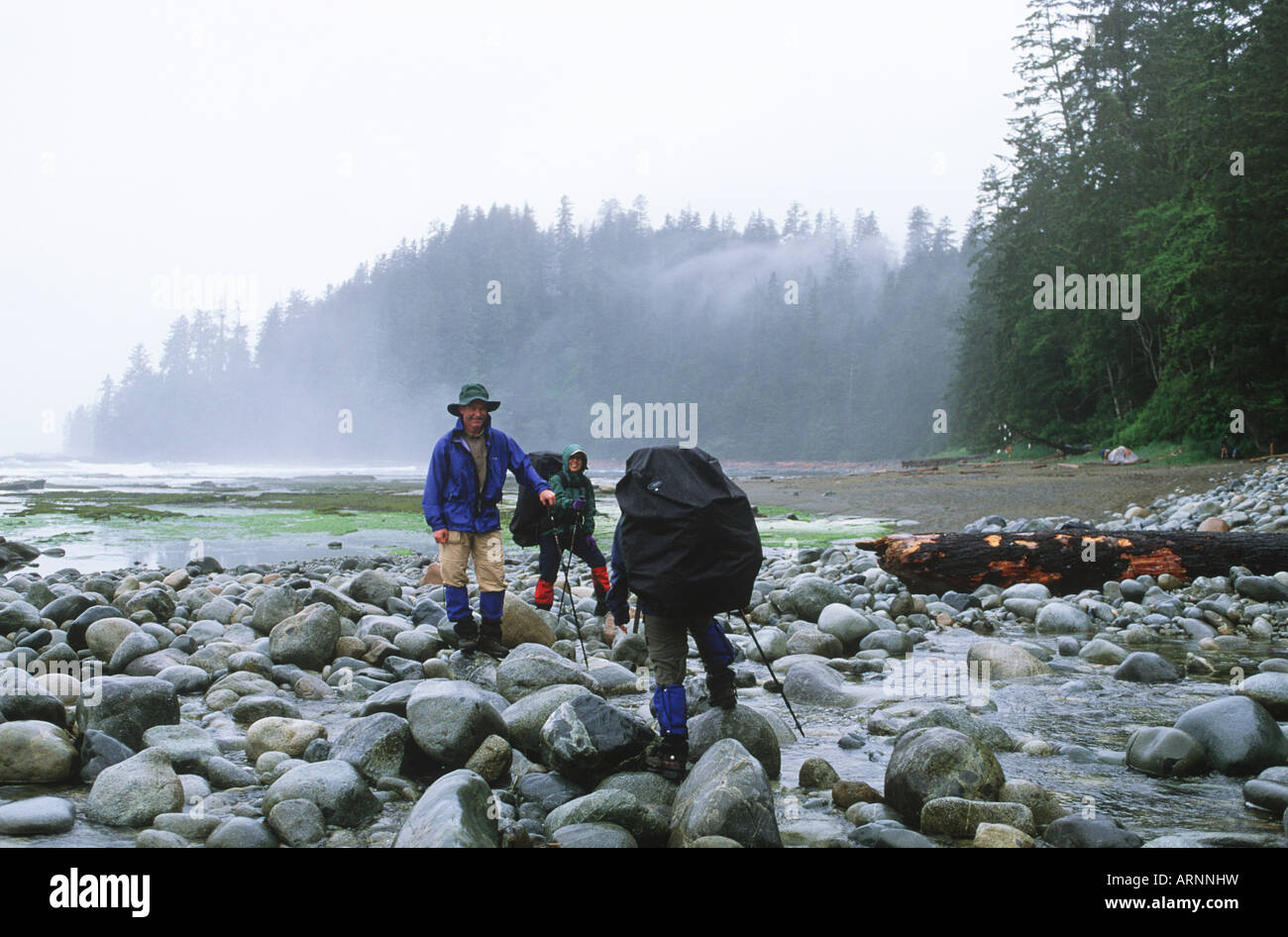 Pacific Rim National Park, West Coast Trail hikers, Vancouver Island