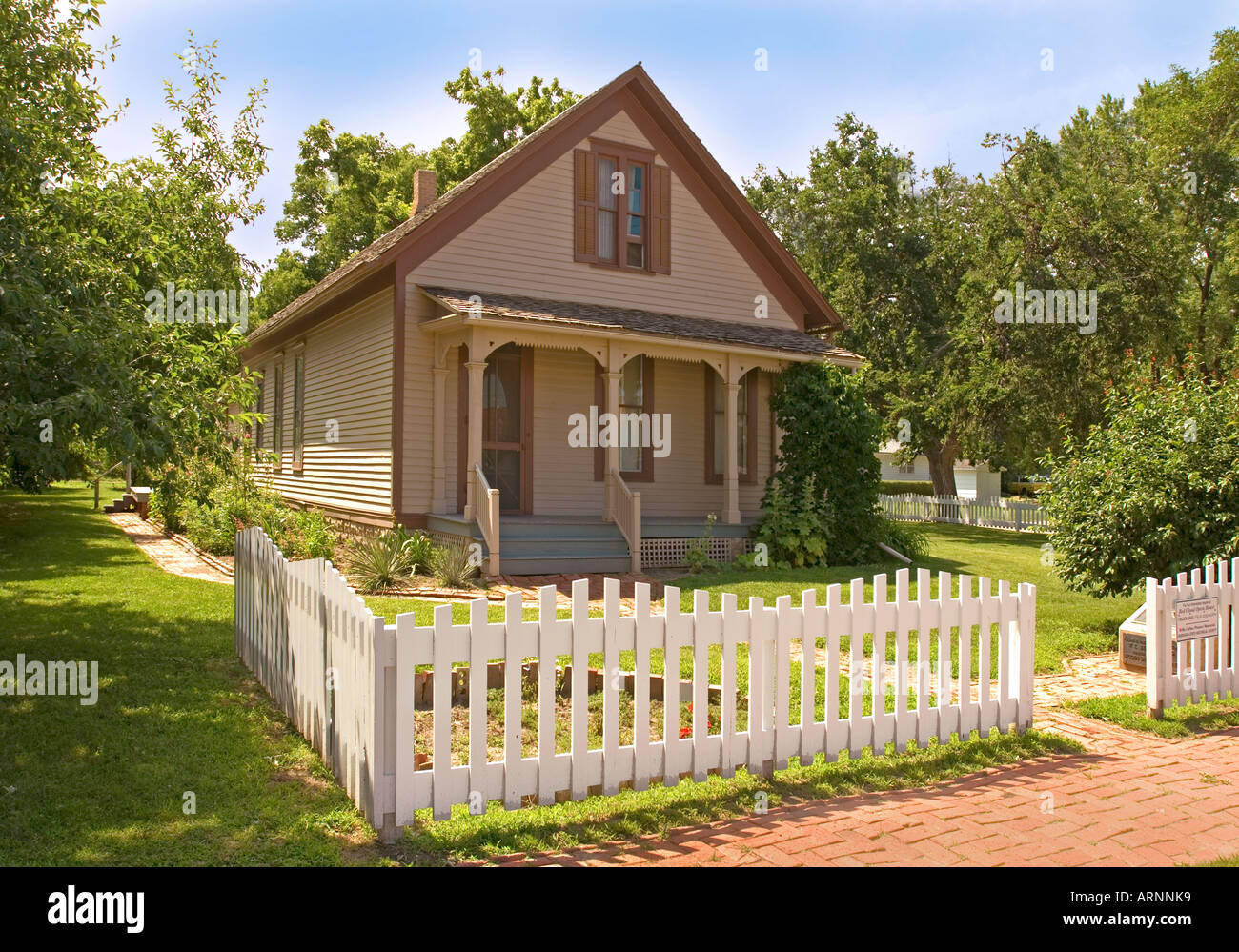 Home of Willa Cather in Red Cloud Nebraska Stock Photo Alamy