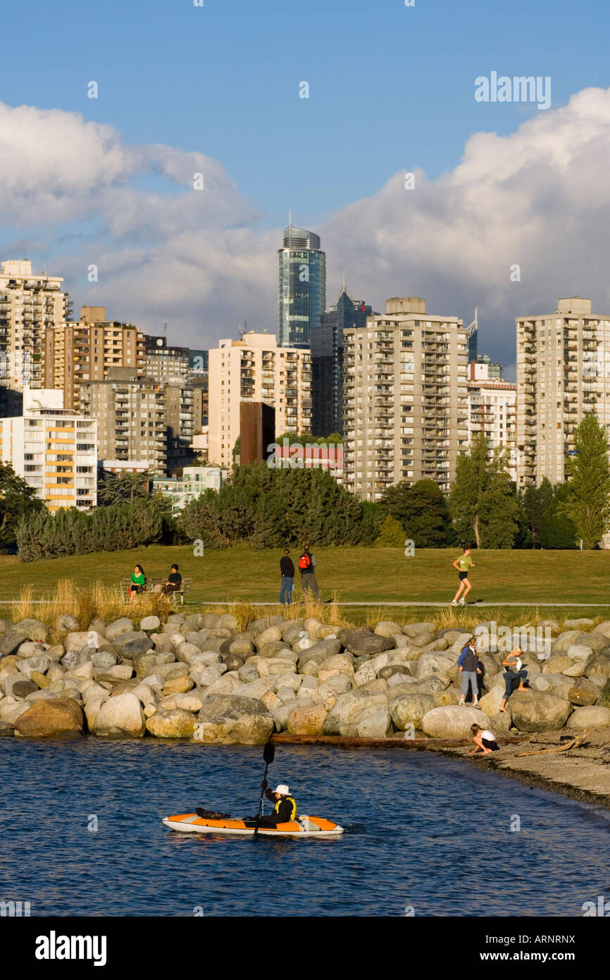 English bay from Kitsilano beach, British Columbia, Canada Stock Photo Alamy
