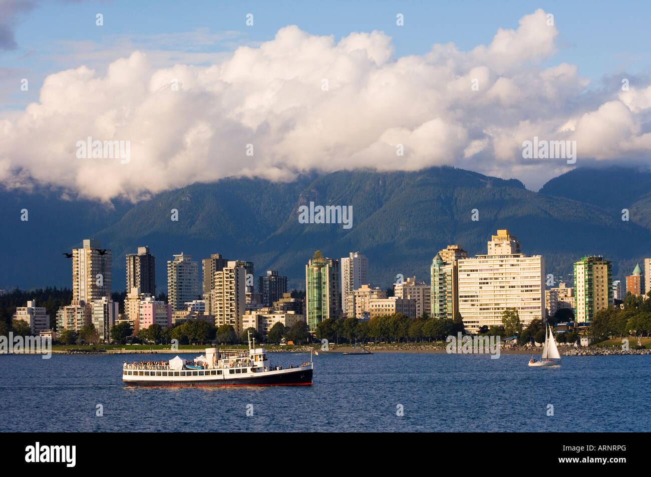 English bay from Kitsilano beach, British Columbia, Canada Stock Photo Alamy