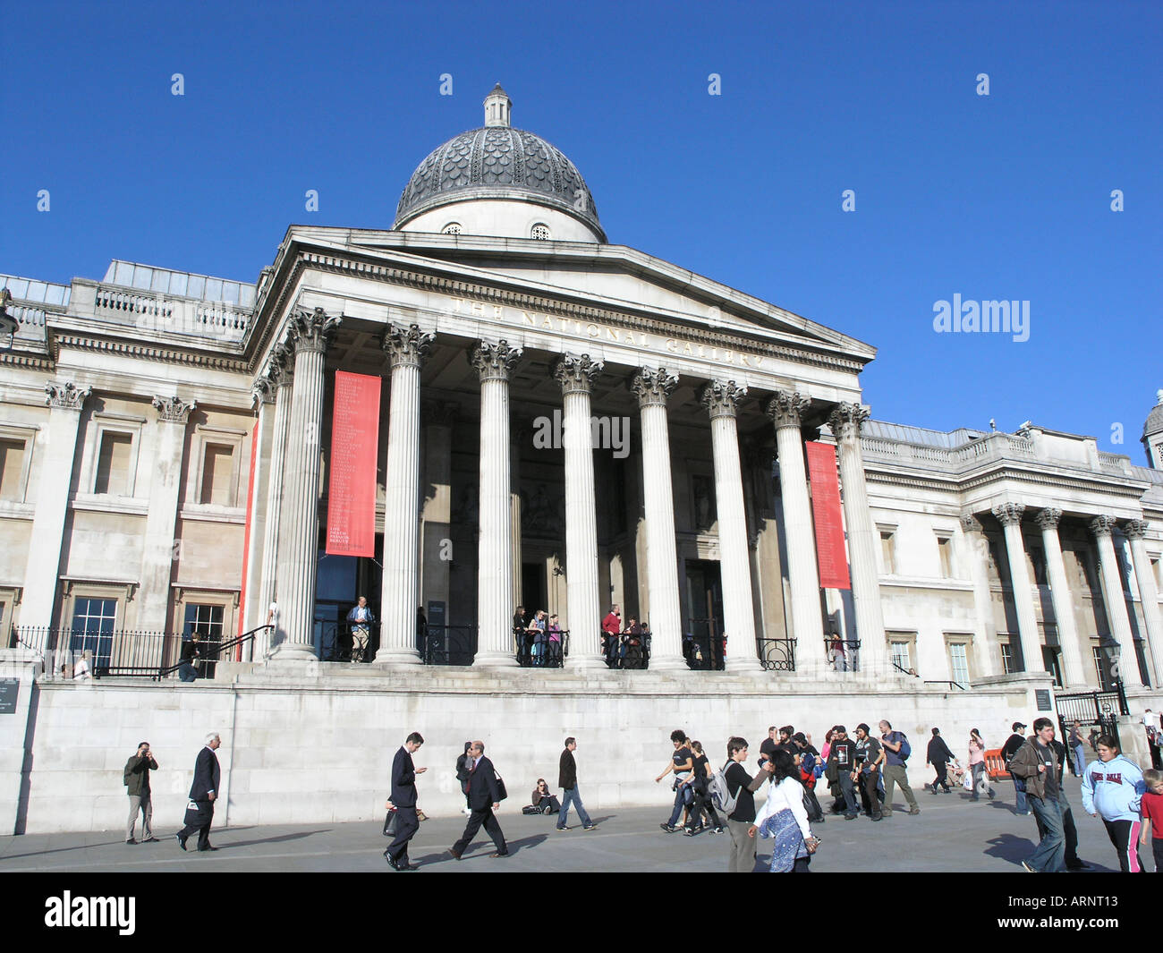 National Gallery Trafalgar Square London UK united Kingdom GB Stock Photo