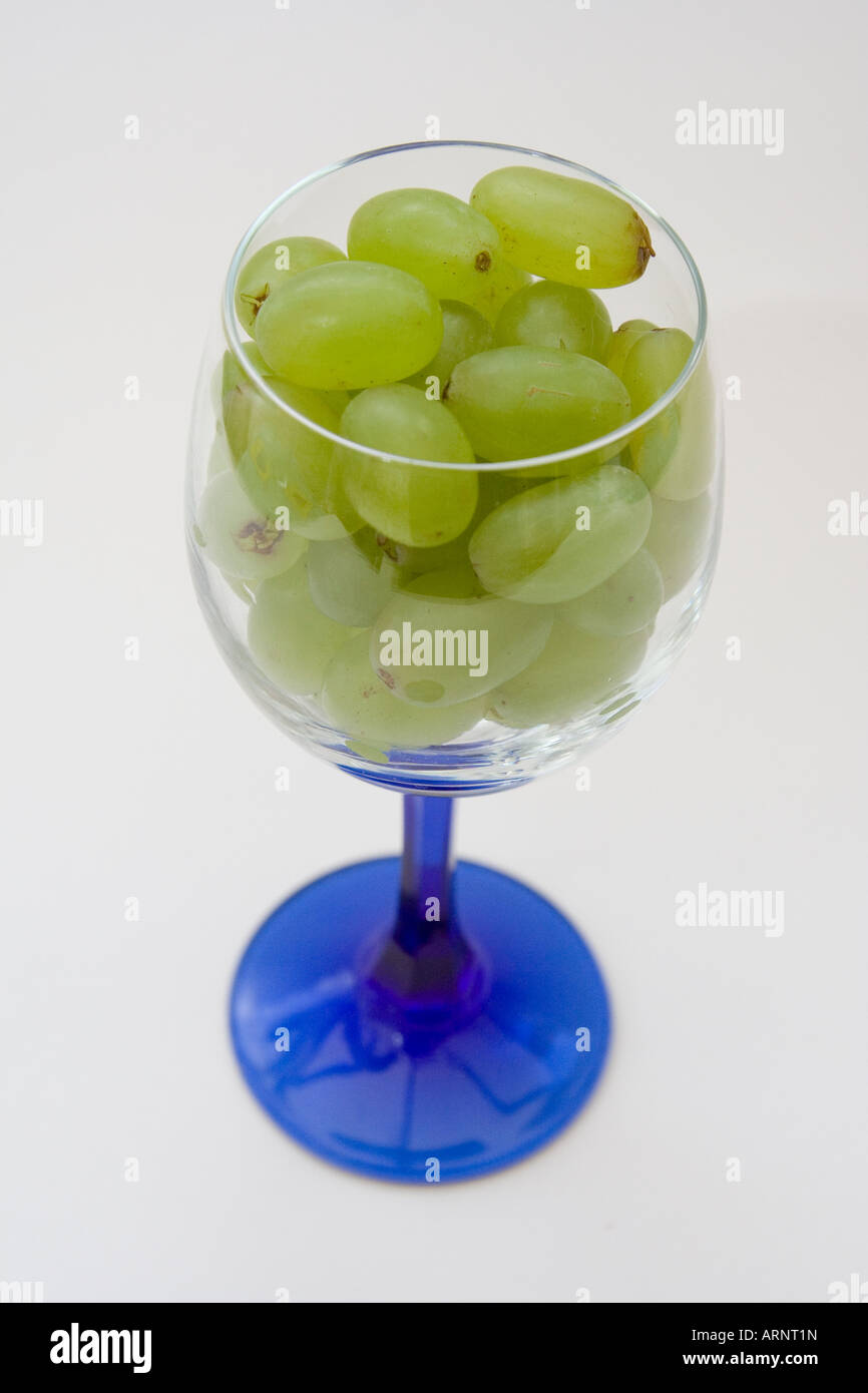 Grapes in Glass Stock Photo Alamy