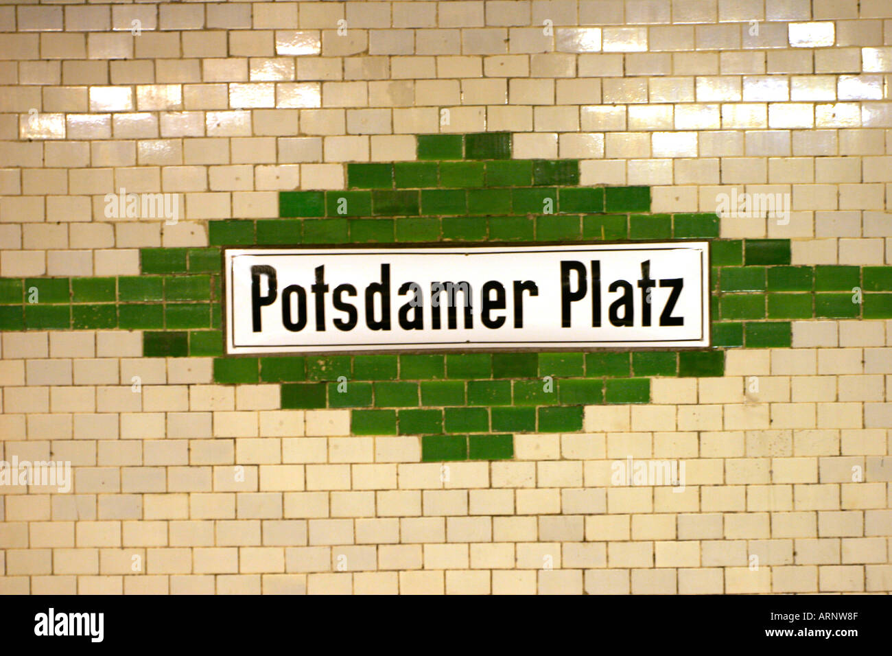 Potsdamer Platz train station sign in berlin germany Stock Photo - Alamy