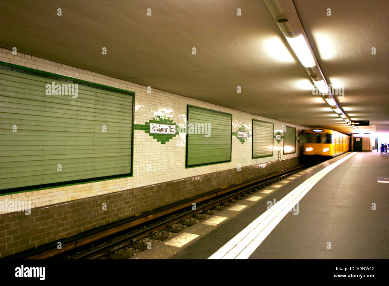 Potsdamer Platz train station Stock Photo - Alamy