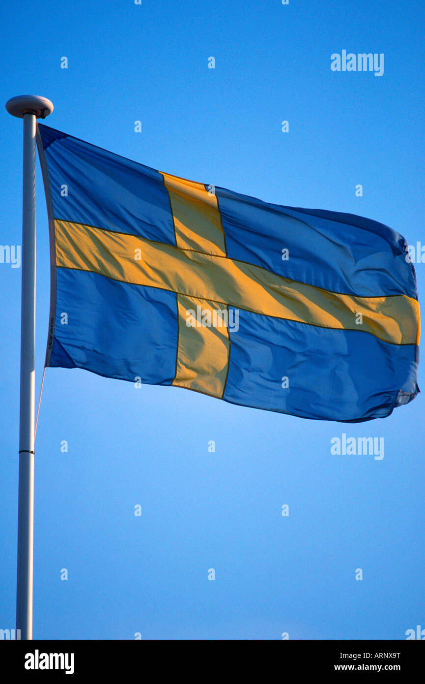Flag of Sweden Stock Photo