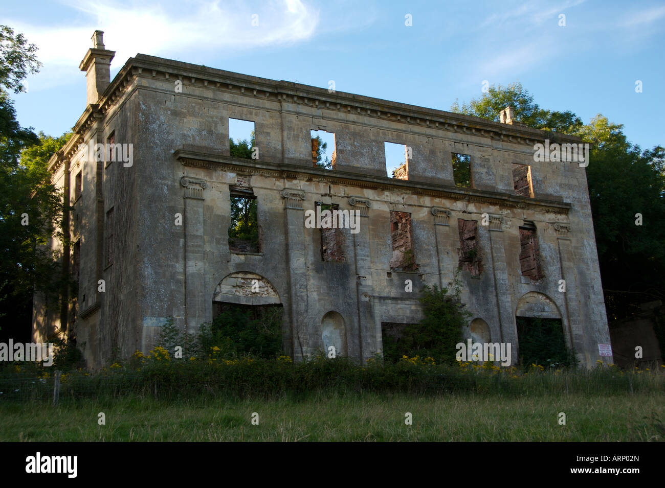Ruins of Piercefield House Chepstow Stock Photo Alamy