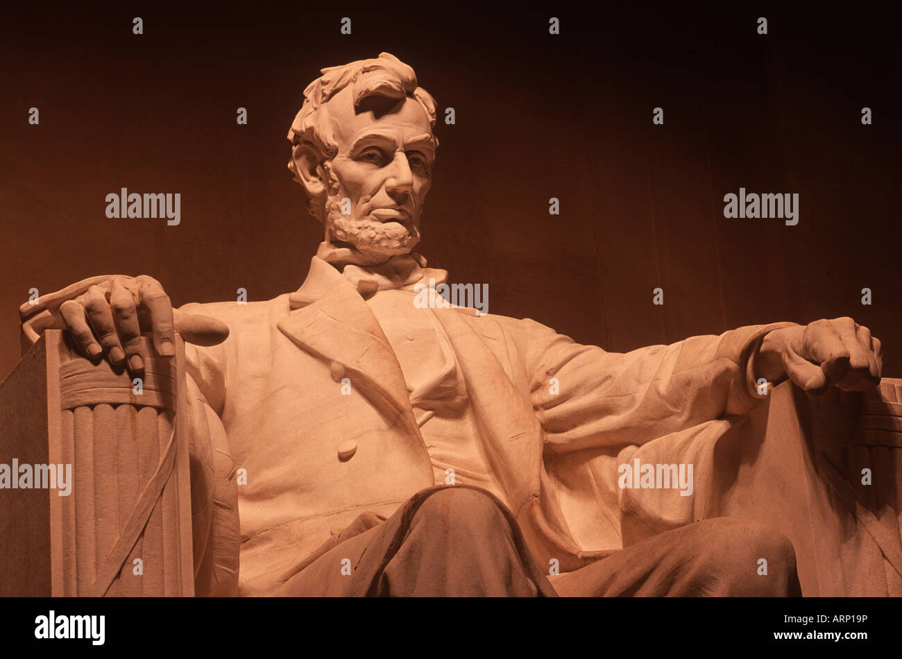 USA, Washington, DC,  Lincoln Monument Stock Photo