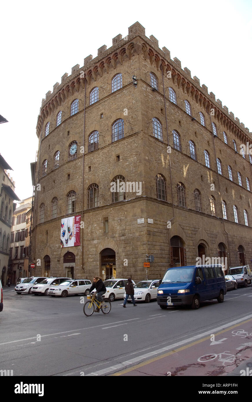 The Palazzo Spini Feroni, built in 1289, today is the headquarters of  Salvatore Ferragamo the leading Shoemaker in Italy Stock Photo - Alamy