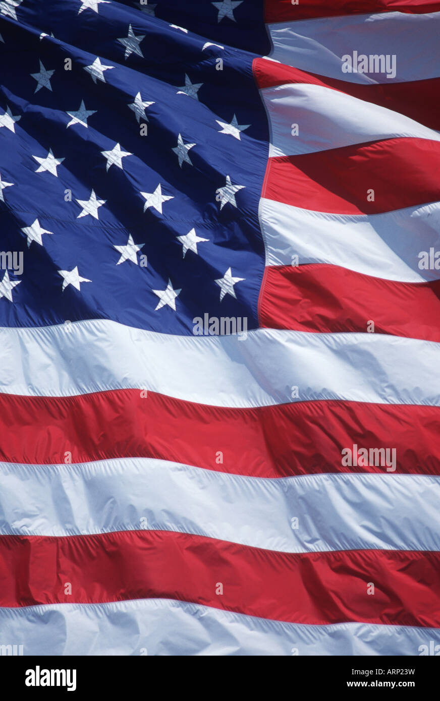 USA flag vertical Stock Photo