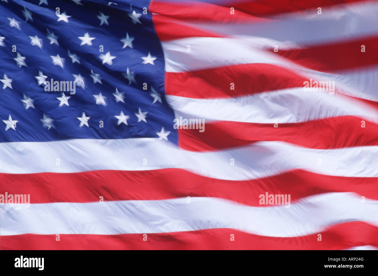 USA flag horizontal Stock Photo