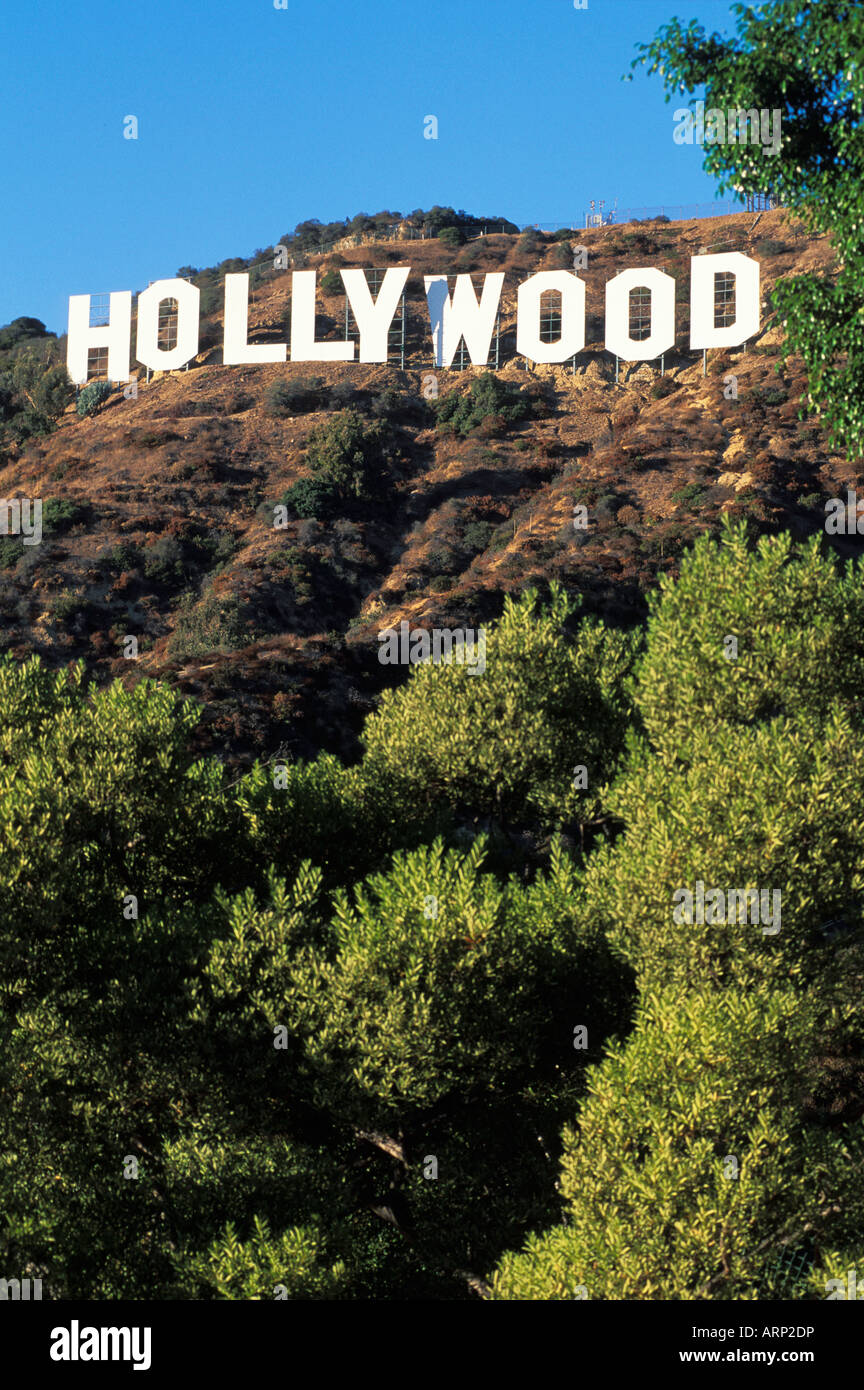 Sinal Icónico De Hollywood De Los Angeles, Califórnia Foto de