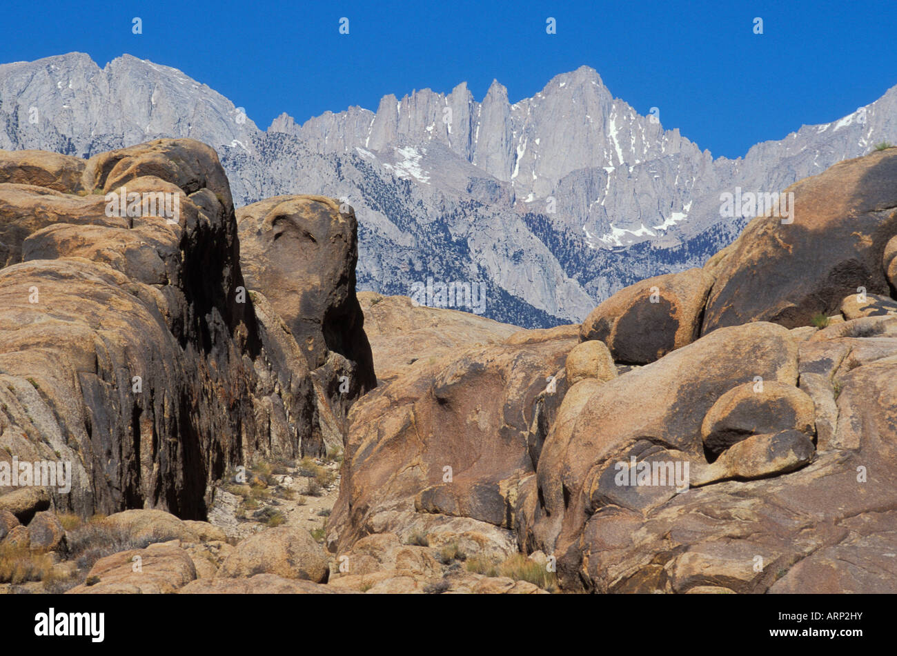 USA, California, Mt. Whitney, highest mountain in lower 48 states, from