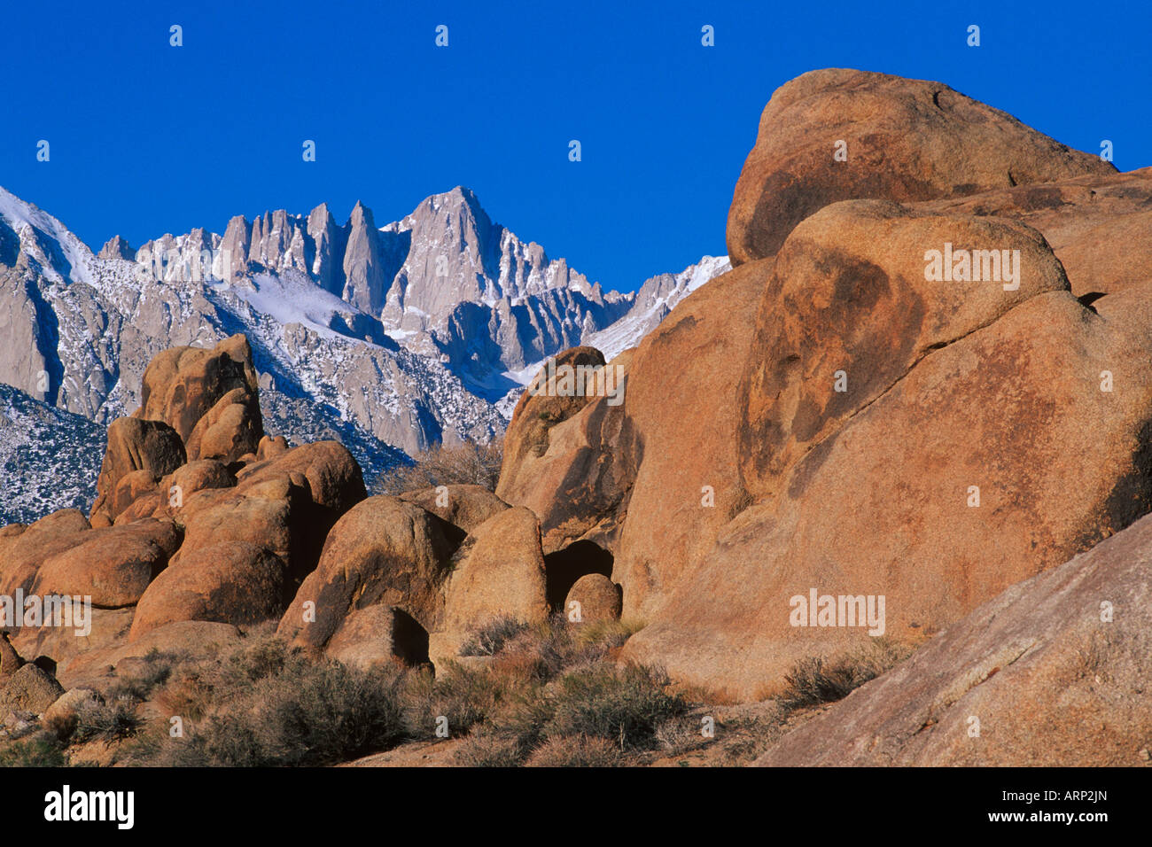USA, California, Mt. Whitney, highest mountain in lower 48 states, from