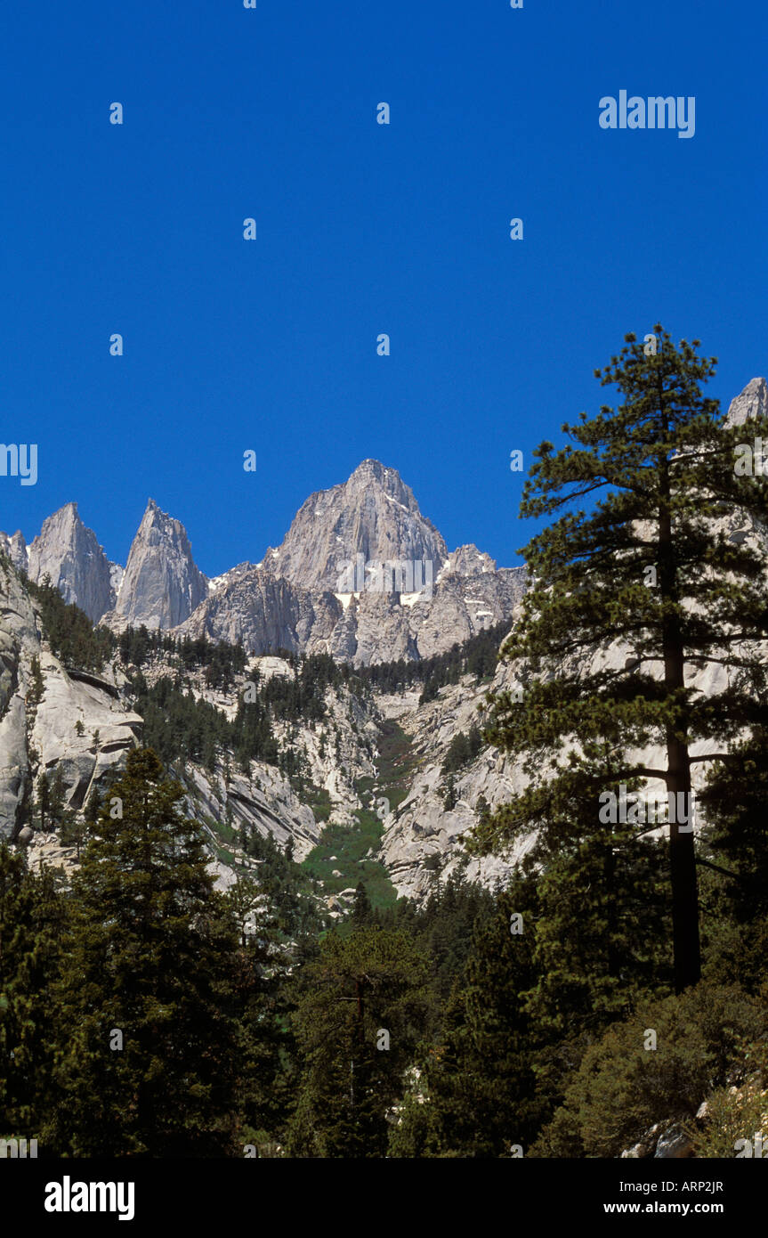 USA, California, Mt. Whitney, highest mountain in lower 48 states Stock