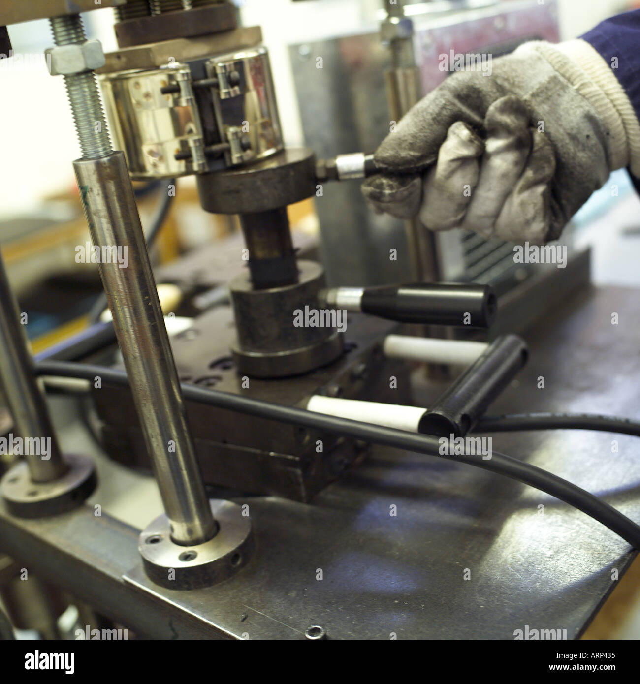 Operator Electronic Industry South Wales Stock Photo