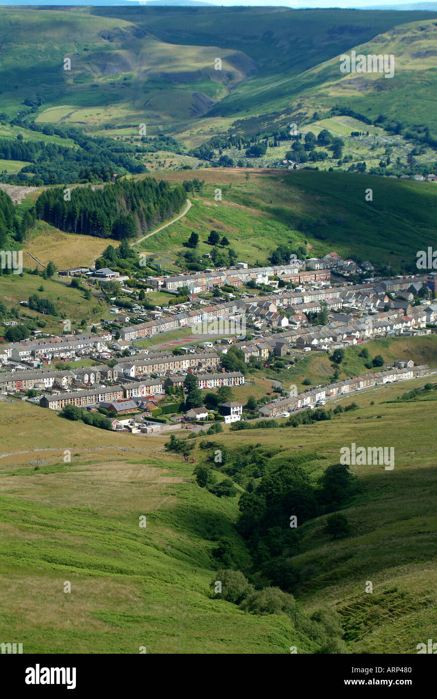 Housing Cwmparc Rhondda South Wales Stock Photo Alamy