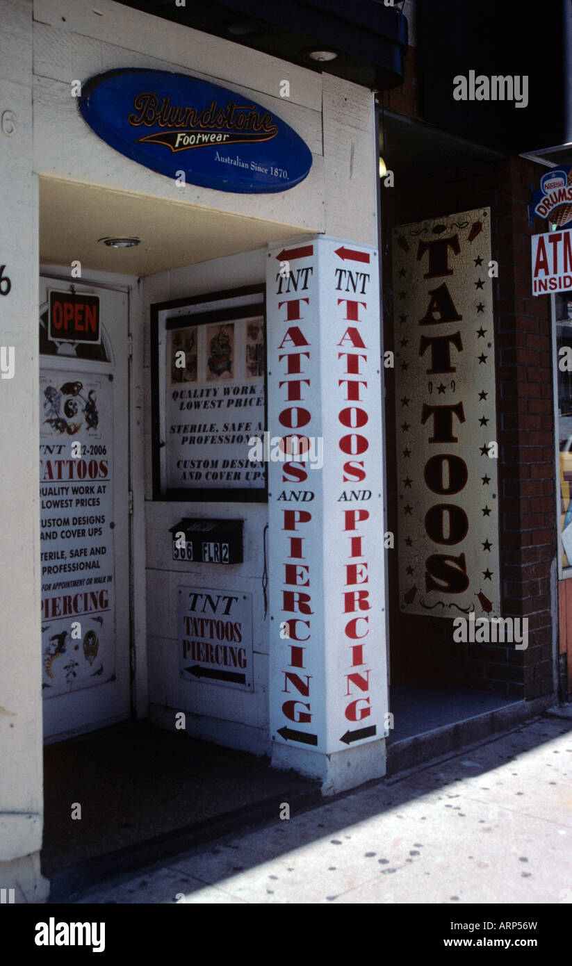 Tattoo shop. Yonge Street. Toronto, Canada Stock Photo - Alamy