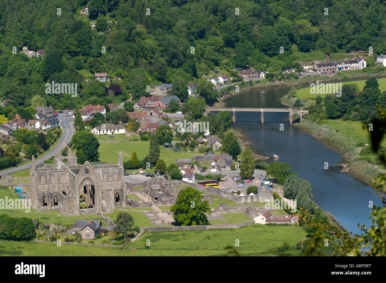 Tintern Abbey Wye Valley Stock Photo Alamy