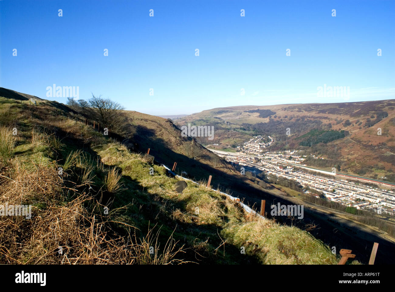 cwm near ebbw vale from the ebbw valley long distance footpath cefn yr
