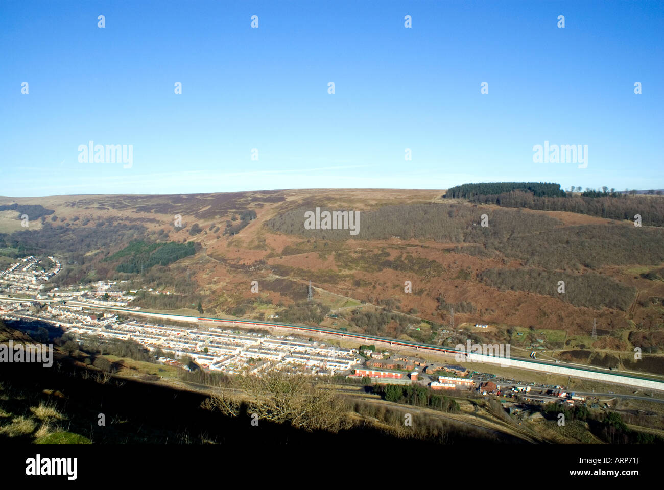 cwm near ebbw vale from the ebbw valley long distance footpath cefn yr