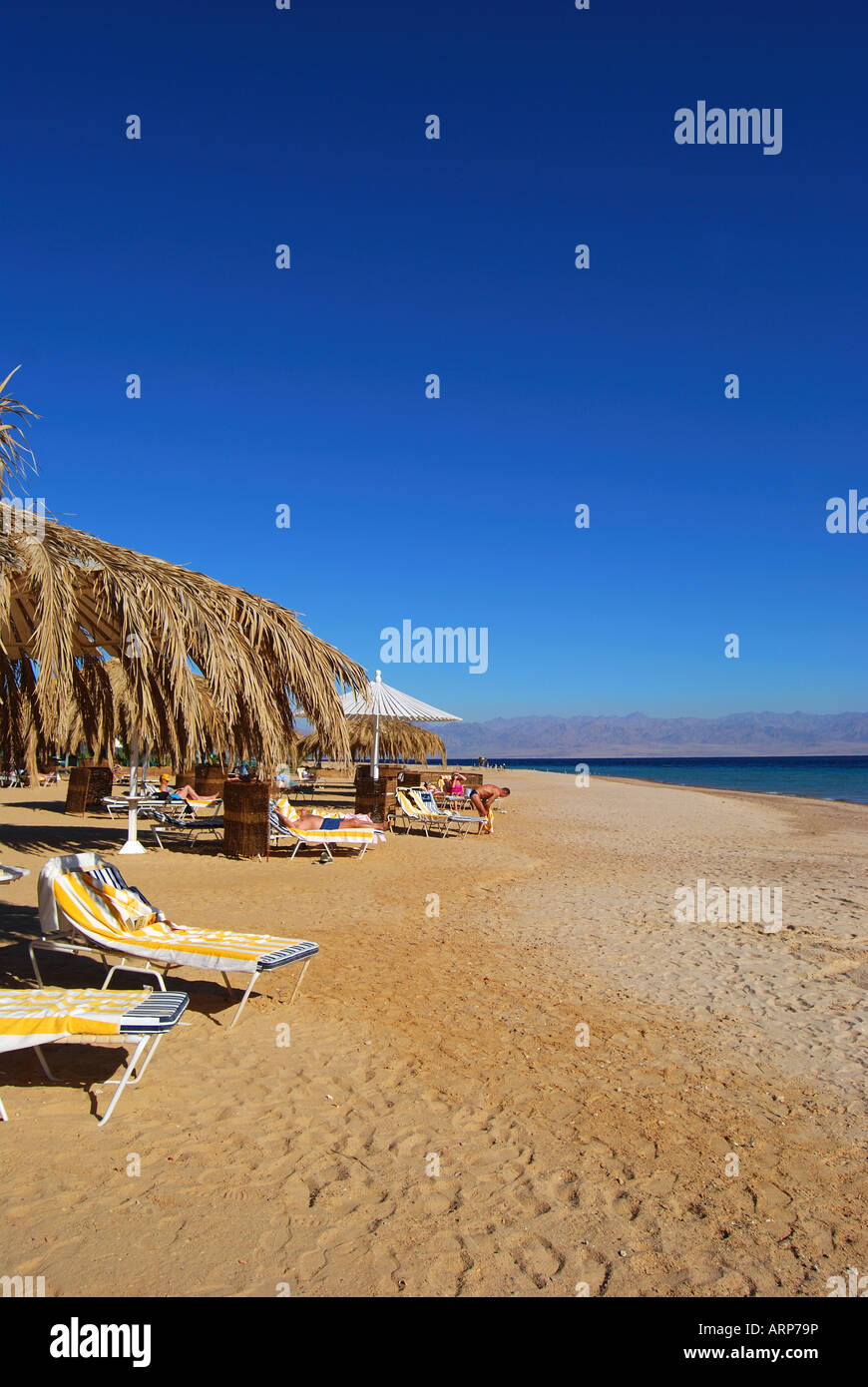 Hilton Nuweiba Coral Resort beach, Nuweiba, Sinai Peninsula, Republic ...