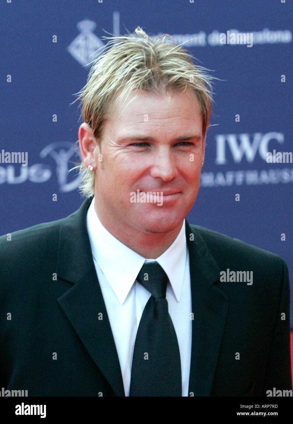 Australian Cricketer Shane Warne at the Laureus Awards in 2006 in Barcelona Stock Photo