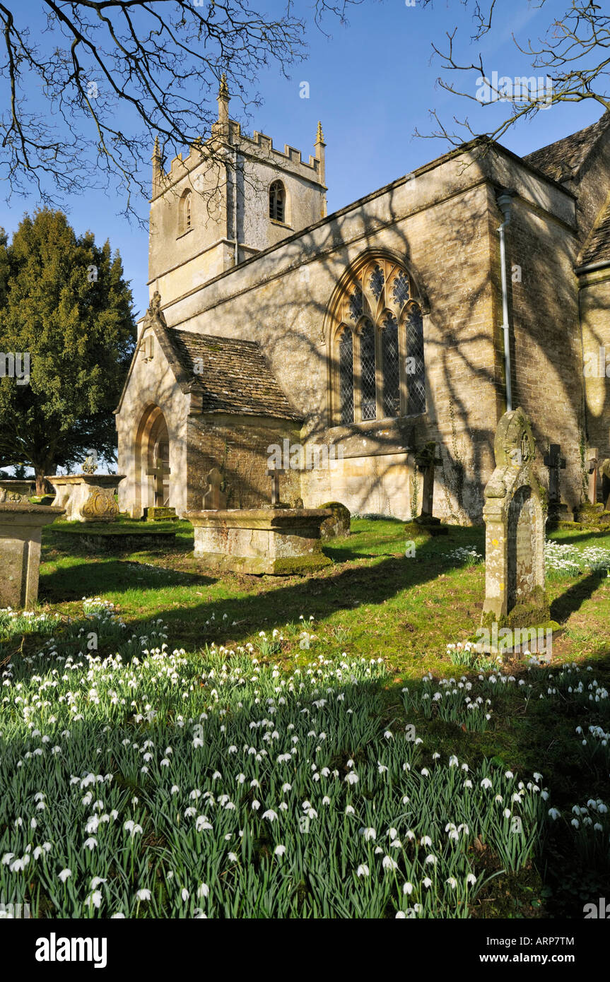 St Marys Norman Church Beverston Gloucestershire Stock Photo - Alamy