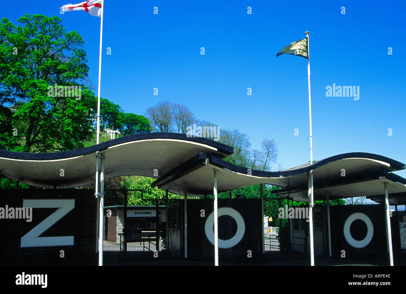 Entrance to Dudley Zoo West Midlands England Stock Photo