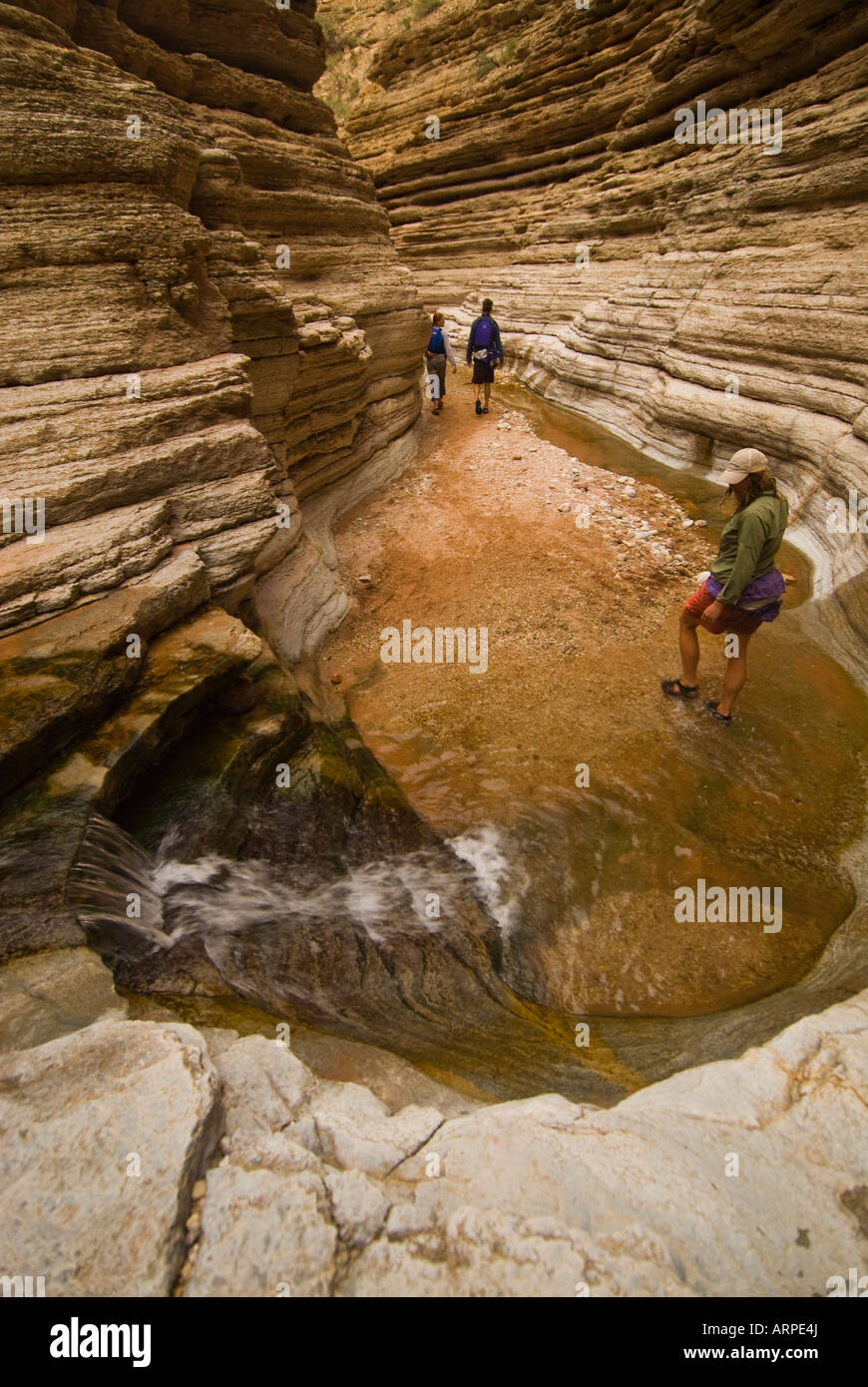 Hiking Matkatamiba Canyon a side canyon on the Colorado River in the