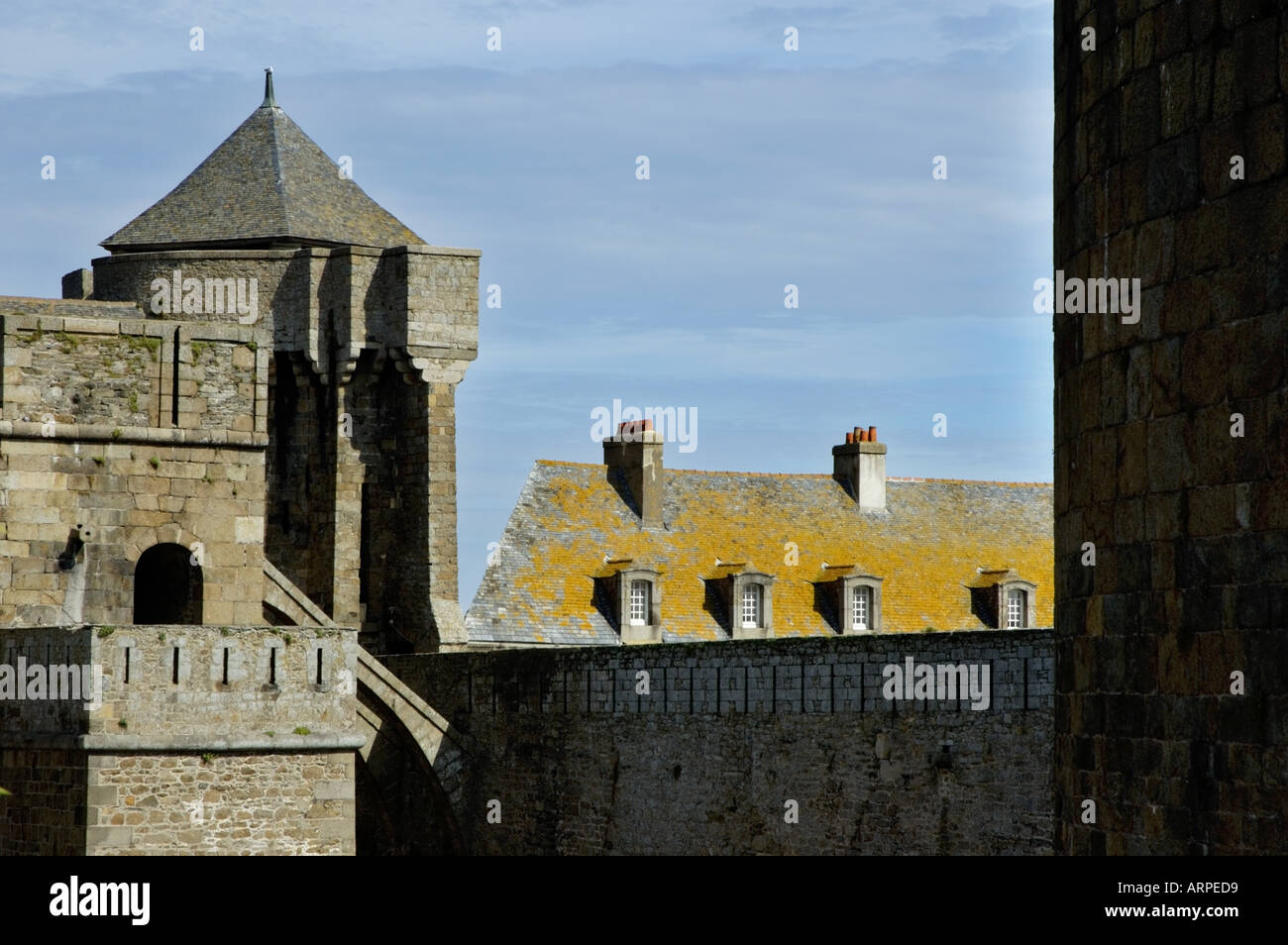 France Brittany Saint Malo Castle Inside The Ramparts Stock Photo - Alamy