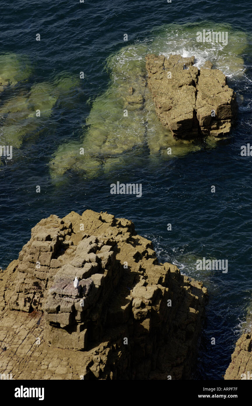 France brittany cap frehel rocky seacoast and islets Stock Photo - Alamy
