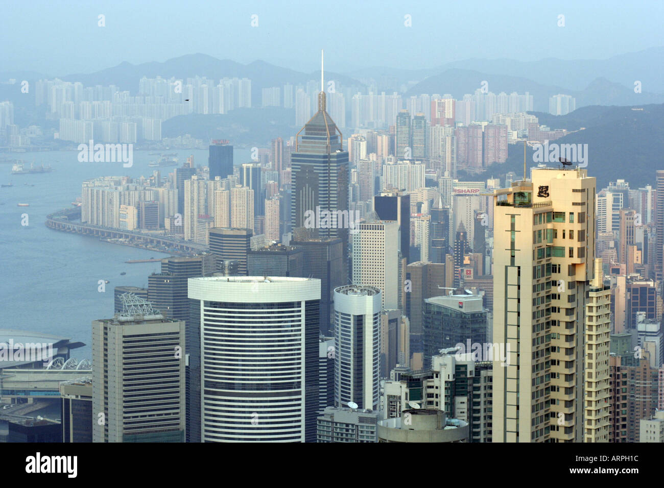 Hong Kong view from Victoria peak Stock Photo - Alamy