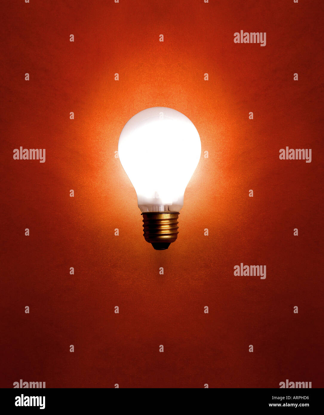 A lit light bulb. Picture by Paddy McGuinness. paddymcguinness Stock Photo