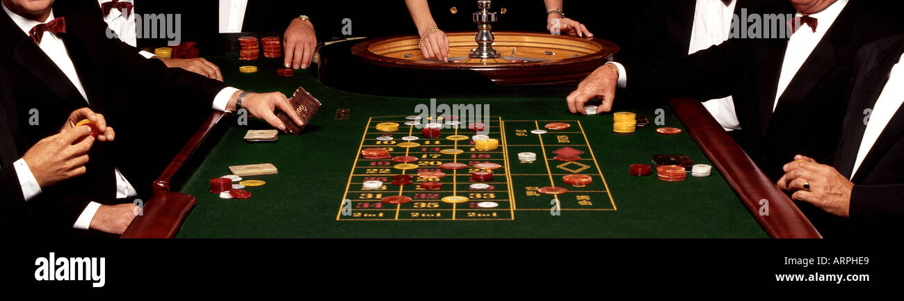 Roulette Table. Picture by Paddy McGuinness. paddymcguinness Stock Photo